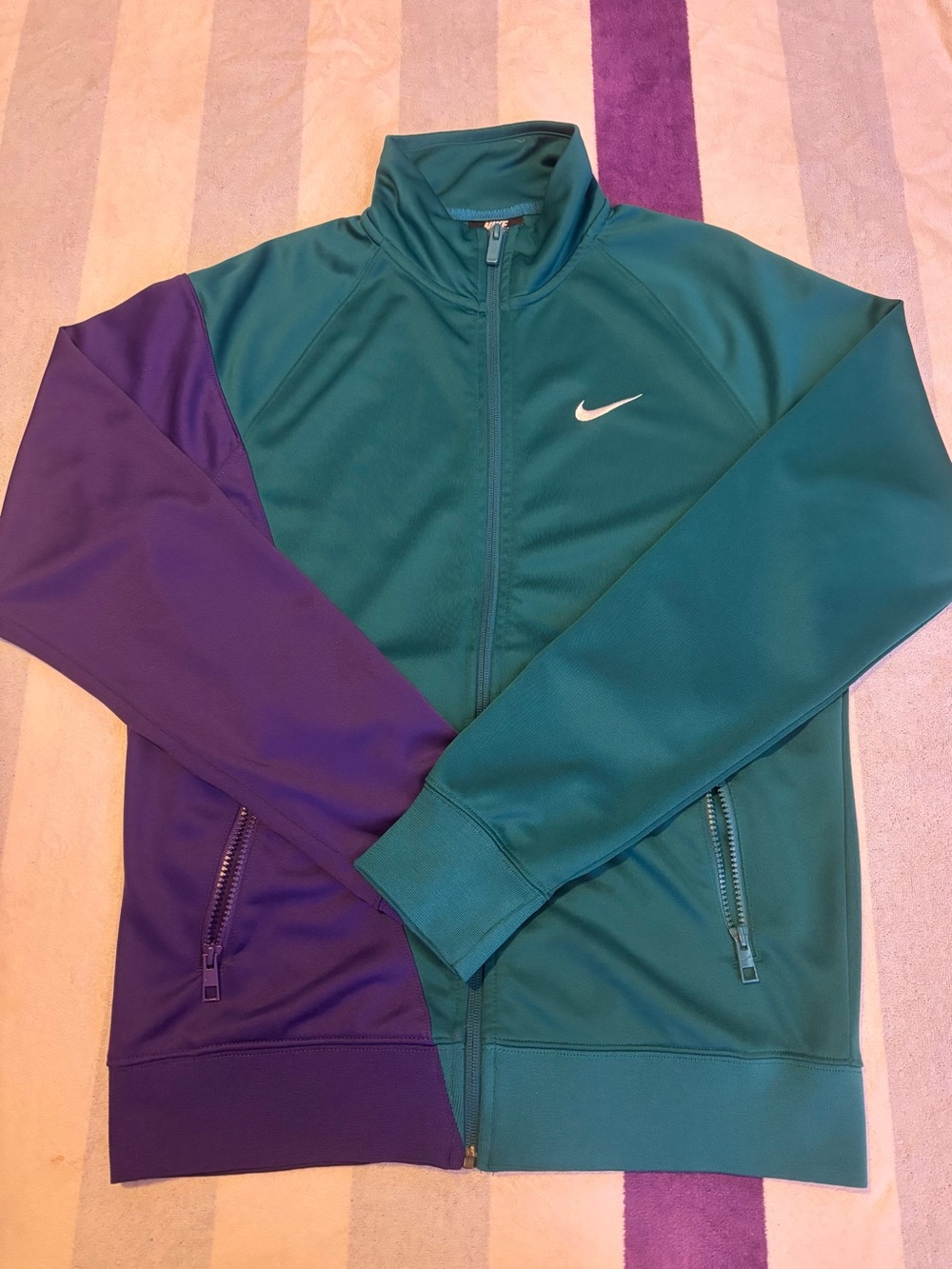 Nike Sportswear Swoosh Track Jacket Teal/Purple Men's Size Small